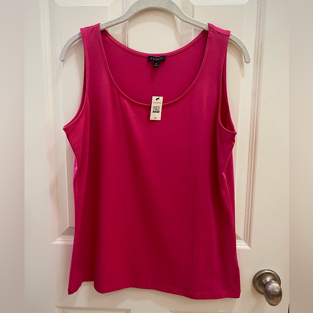 Talbots tank shirt in fuchsia shade